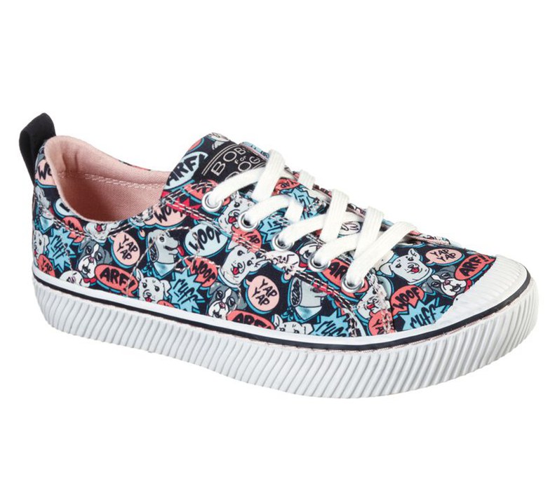 Skechers Dam Svarta/Olika Färger Slip On - Bobs B Wild - Happy Yappy - Sverige (EQOYS-5429)